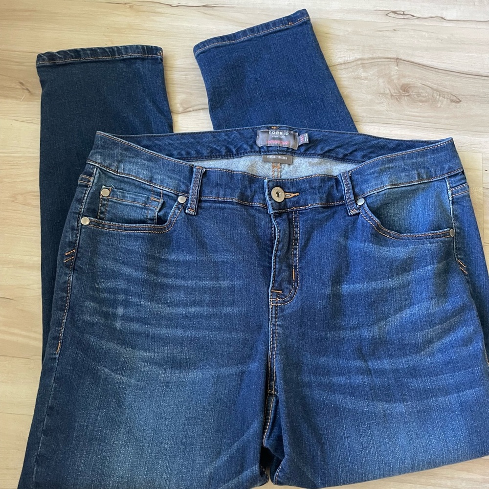 torrid Deep Blue Straight Leg Jeans